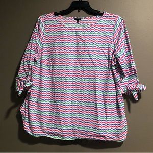 Talbot 100% Cotton Multicolored Top Size 2Xp